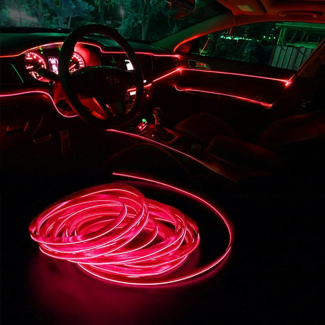 Sonew Car Decorative Light Strip,Car Modification Parts,Car Decorative Light Strip Interior Lighting Auto LED EL Cold Lamp Modification Parts