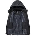 thumbnail image 3 of Ellswos Chaqueta De Esquí Impermeable Para Hombre, Abrigo De Nieve Para Invierno, Impermeable Con Capucha, Cortavientos A Prueba De Viento, Negro, Xxl, 3 of 5
