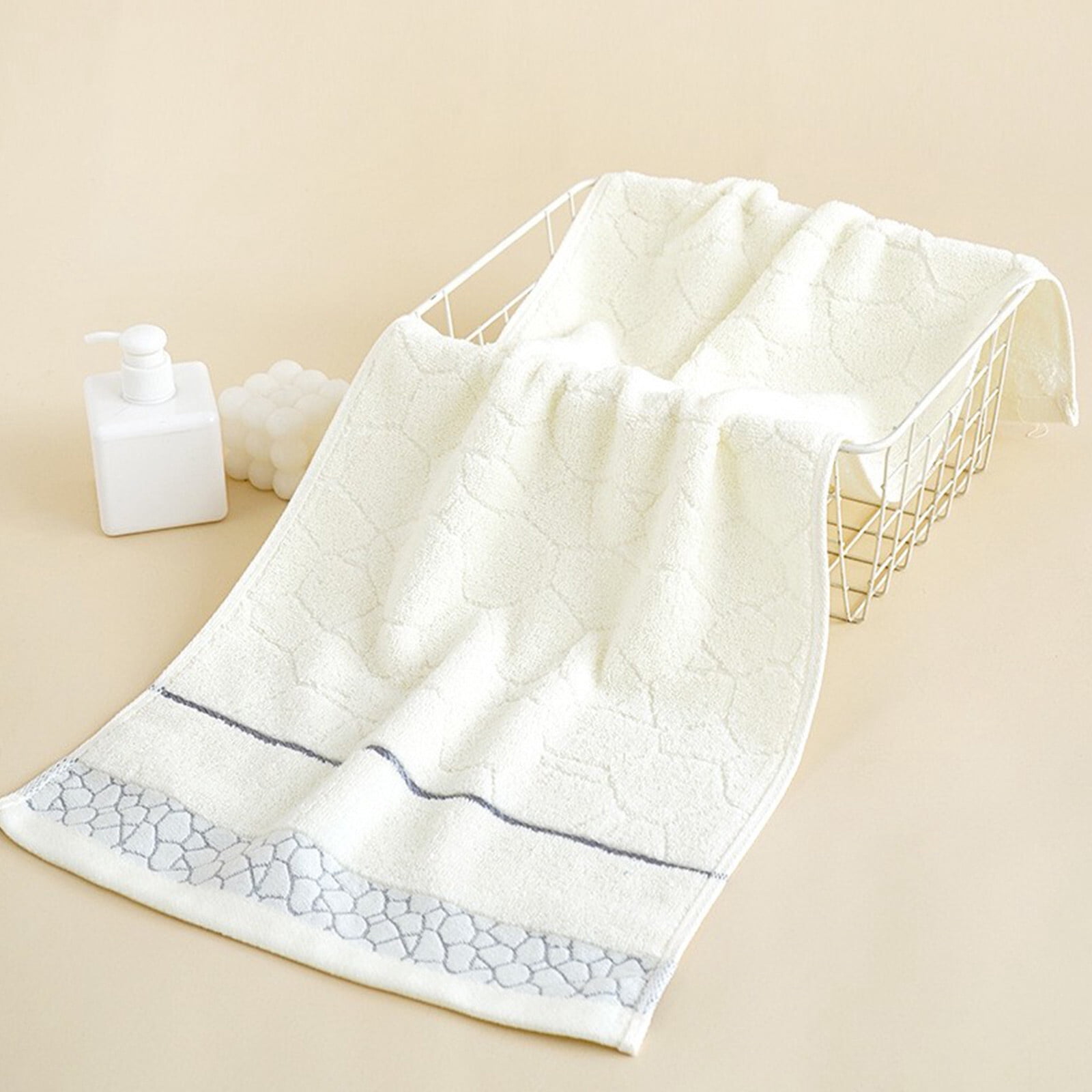 Under $5 Clearance! Bath Towel, InsCrazy 100% Cotton Towel, Thick and Soft, Quick Dry, Highly Absorbent Household Towel for Bathroom, Sport, Wash Face, Large Gift Hand Towel