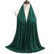 thumbnail image 3 of 2023 Nuevo pañuelo hijab de algodón modal, chal musulmán largo, turbante suave liso, pañuelo para la cabeza para mujer, diadema africana de 170 x 60 cm, 3 of 5