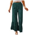 thumbnail image 1 of Pantalones anchos plisados de cintura alta sueltos informales de verano para mujer a la moda Fridja  alkflakhf33846, 1 of 9