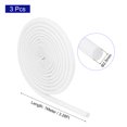 thumbnail image 2 of 3Pcs Wire Insulation Braid  Fire Sleeve,3.28Ft-2.5mm ID White, High Temp Silicone Coated Fiberglass Sleeving, 2 of 5