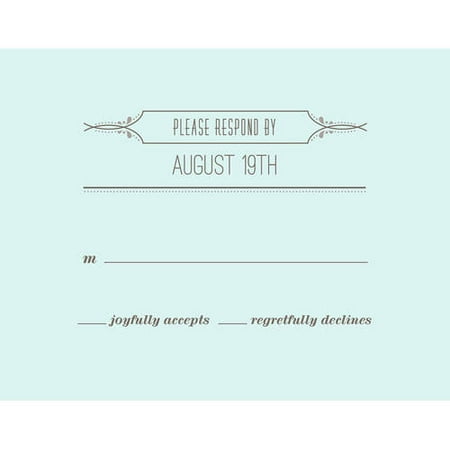 Flourishing Fleur de Lis Standard RSVP