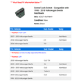 thumbnail image 2 of Central Lock Switch - Compatible with 1998 - 2010 Volkswagen Beetle Hatchback 1999 2000 2001 2002 2003 2004 2005 2006 2007 2008 2009, 2 of 2
