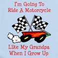 thumbnail image 2 of CafePress - Ride A Bike Like Grandpa Infant Bodysuit - Baby Light Bodysuit, Size Newborn - 24 Months, 2 of 4