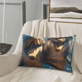 thumbnail image 5 of Naloa Playful Dolphins Underwater Pillowcase, Throw Pillowcase, Wrinkle-Free, Stain-Resistant with Hidden Zipper for Bedroom Sofa-14"x20", 5 of 6