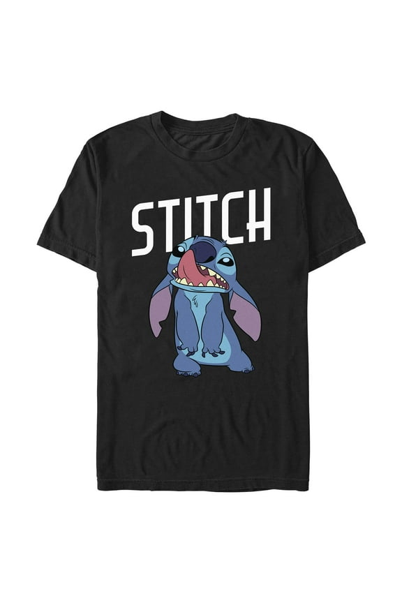 Mens Lilo & Stitch Silly Face Alien T Shirt