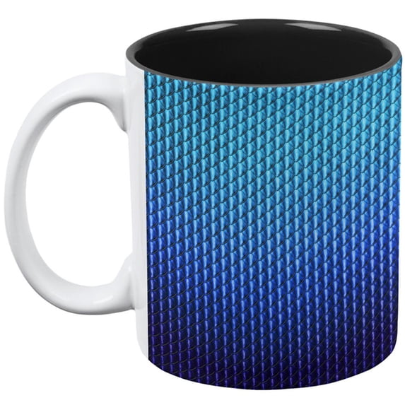 Halloween Blue Ice Dragon Scales Costume All Over Coffee Mug