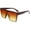 Beige, variant on Women Men Flat Top Shield Sunglasses Oversized Square Rimless Shades UV400 B2470