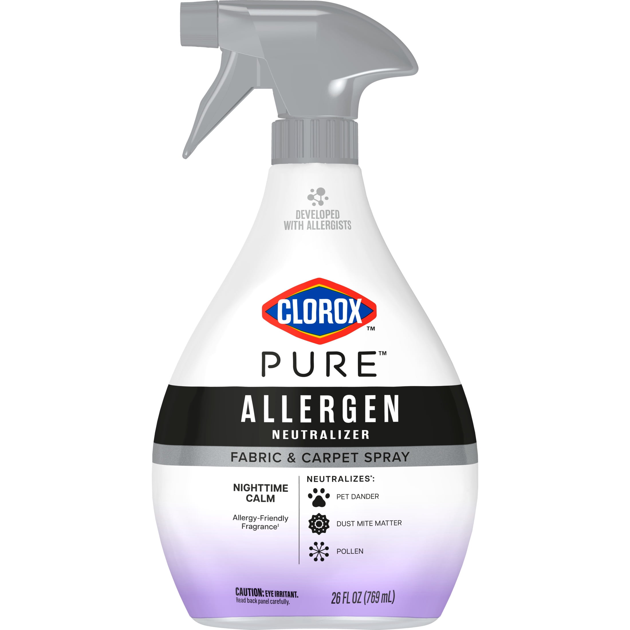 Clorox PURE Nighttime Calm Fabric and Carpet Allergen Neutralizer Spray, 26 fl. oz.