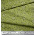 thumbnail image 3 of Soimoi Moss Georgette Fabric Flower Artistic Decor Fabric Printed Yard 42 Inch Wide, 3 of 3