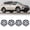 White Lacquer & Black Lacquer for 13-18 RAV4, variant on 4Pcs Set Hubcap for 2013-2018 Toyota Rav4,17" Wheel Rim Cover Replacement,Compatible with Steel Wheels,Snap on Installation,PP Material,Matte Black Painted