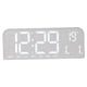 thumbnail image 2 of Reloj digital LED de escritorio, minimalista, elegante, para decoración de mesa, día de la semana. Gris, 2 of 9