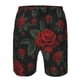 thumbnail image 3 of Fotbe Roses Trajes de Baño Estampados para Hombre, Shorts de Verano de Secado Rápido, Ropa de Playa, Bañadores-XX-Large, 3 of 6