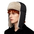thumbnail image 1 of Breezora Winter Ear Flap Hat For Extreme Weather Windproof Cold Proof Ski Mask With Fleece Lining For Men And Women L Size Black, 1 of 6