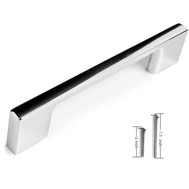 Aviano - 25 Pack - Modern Slick Cabinet Pull 3 3/4" Hole Center- Chrome