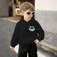thumbnail image 3 of SonxaHe Big Boy's Hoodie Fleece Cartoon Graphic Hooded Top with Pocket Streetwear Sports Active Hoodie for Kids Black,Size 9-10, 3 of 8