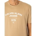 thumbnail image 4 of Calvin Klein Jeans Varsity Curve Logo T-Shirt, Beige, 4 of 5
