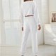 thumbnail image 5 of Conjunto de tops deportivos de manga larga para mujer, cintura elástica, pantalones largos, conjuntos de pijamas Fridja  nalpqowj17011, 5 of 7