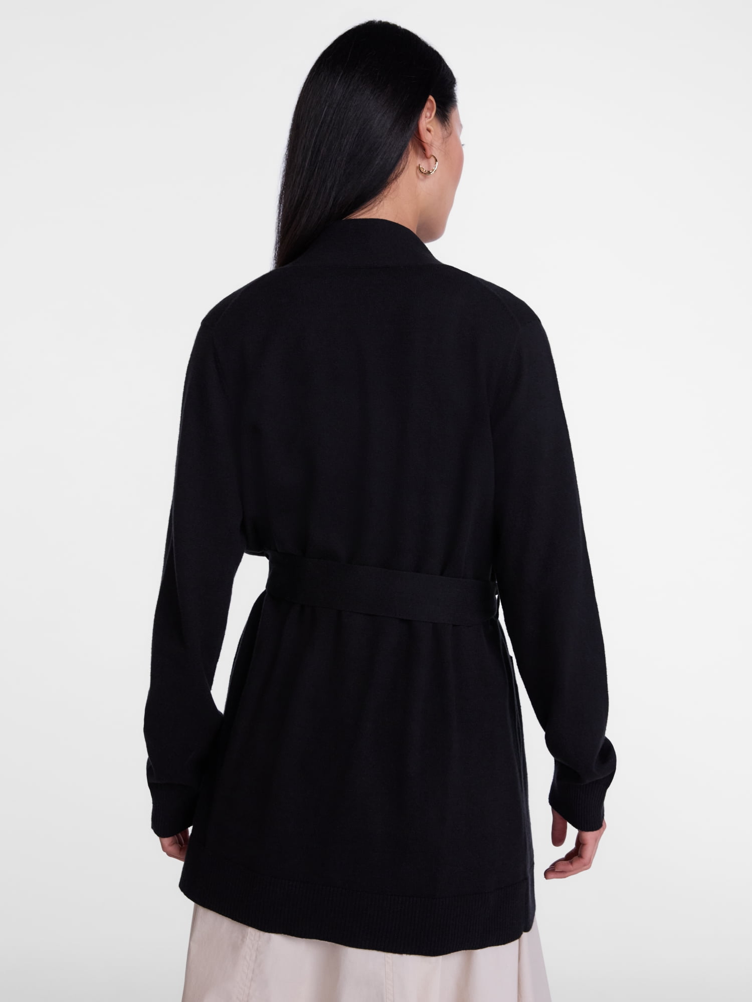 Scenario Women's Belted Lightweight Cardigan, Sizes XS-XXXL