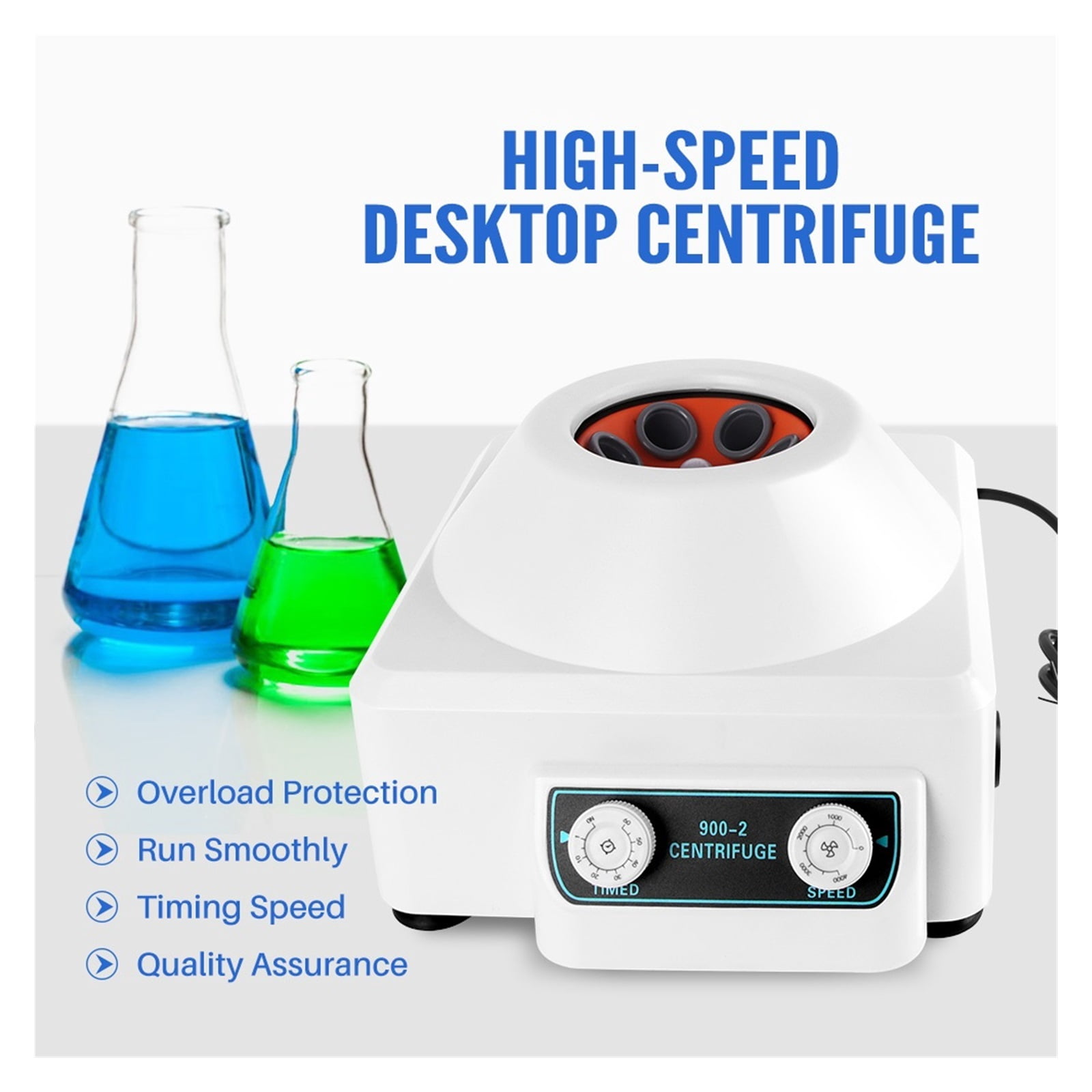 Laboratory Electric Centrifuge 900-2 Low Speed 4000rpm 2086xg 6*20ml Plasma Serum PRP PRF Separate Machine