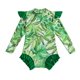 thumbnail image 4 of Odeerbi 2-12 Años Niñas Ruffle Manga Larga de Una Sola Pieza Rash Guard Traje de Baño Hawaiano Upf 50 + Protección Solar Baño En Seco Rápido, 4 of 6