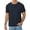 03-Navy Blue, variant on QDG Mens Waffle Shirt Crew Neck Short Sleeve Casual T-Shirt Beige L