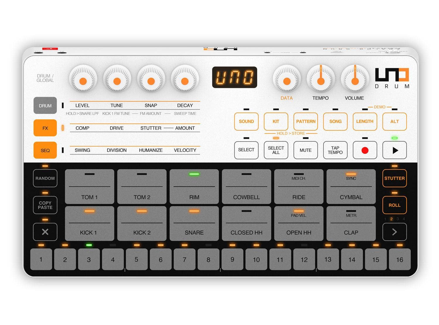 IK Multimedia UNO DRUM Analog/PCM Drum Machine