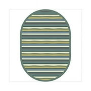 Joy Rugs Yipes Stripes Machine Tufted - Cut Pile Soft 10'9" x 13'2" Oval - Area Rug