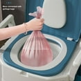 thumbnail image 4 of Bedside Commode, 3 Height Adjust Commode Chair with Portable Potty and Arms, Garbage Bag, Potty Chair for Elderly and Disabled, Portable Toilet for Seniors, Bedroom, Camping, 4 of 7