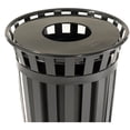 thumbnail image 4 of 36 Gallon Outdoor Metal Waste Receptacle, Black, 4 of 7