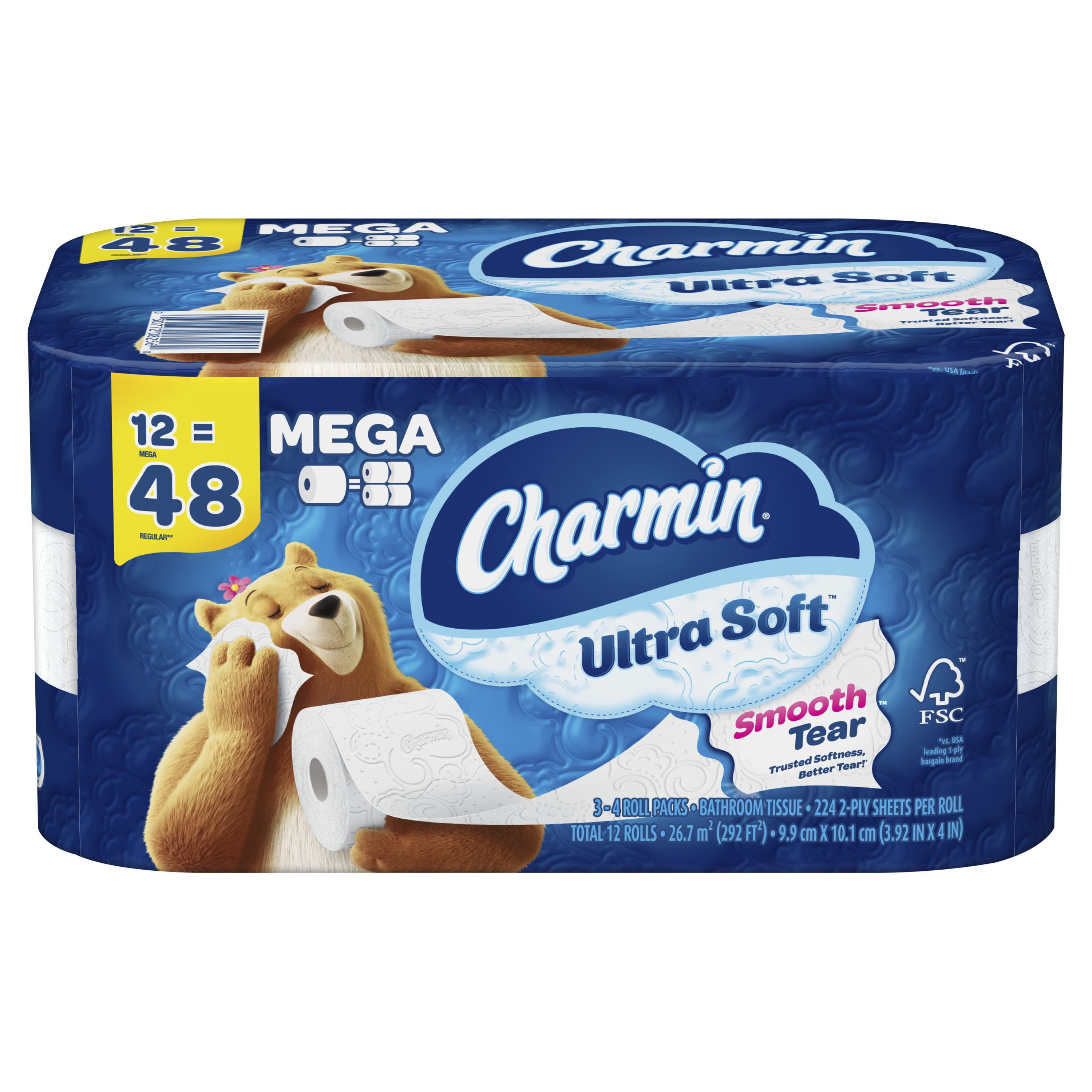 Zewa Soft Toilettenpapier, 2-lagig (8x 140 Blatt) | Charmin Klopapier