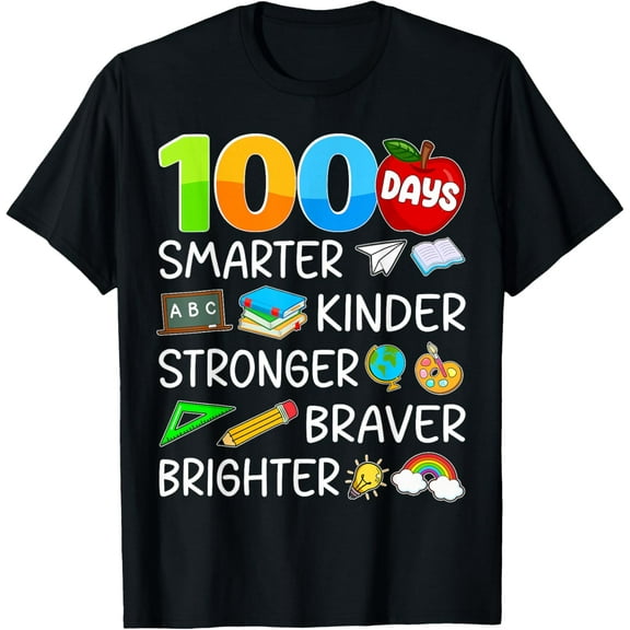 Happy 100 Days of School 100th Day Teacher T-Shirt Shirts