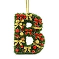 thumbnail image 2 of Christmas Tree Ornaments 2D Acrylic Monogram Pendants With Santa Hat 26 Letters For DIY Crafts And Home Decor, 2 of 5