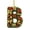 B, variant on Pompotops Christmas Hanging Initial Letters Acrylic Alphabet Letters Pendant for DIY Name Spelling,Green Rustic Holiday Home Decor Xmas Tree Decoration