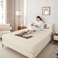 thumbnail image 3 of Erosebridal L Letter Monogrammed Full Size Sheets 4-Piece For Teens Adults,Girls Boys Vintage Cheetah Print Bow Bed Sheets, 3 of 5