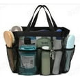 thumbnail image 1 of Organizador de ducha de malla portátil para dormitorio universitario, bolsa de baño grande, duradera, con 8 bolsillos, nuevos contenedores de embalaje, bolsas de tela resistentes, bolsas de, 1 of 5