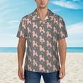 thumbnail image 4 of Haiem Poodle Dog Printed Hawaiian Shirt for Men - Men’s Casual Beach Summer Shirts - Stretch Fabric with Modern Fit-3X-Large, 4 of 9