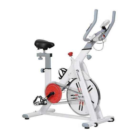 Bicicleta Fija Spinning Centurfit Estatica 8kg Ejercicio Cardio Blanco