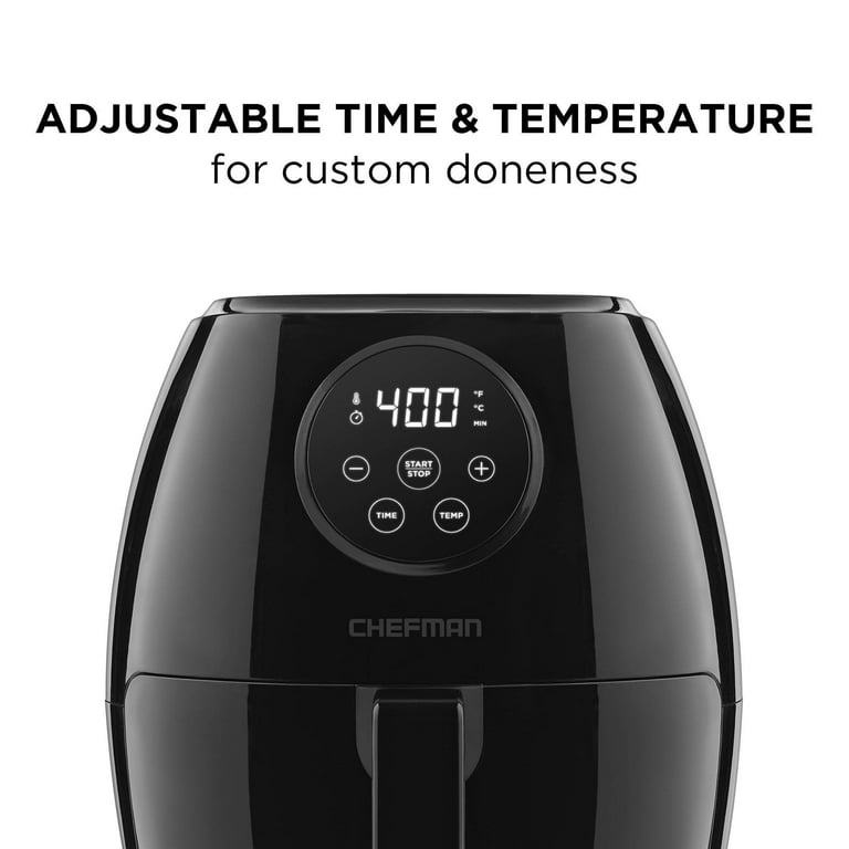 Chefman TurboFry 3.7qt Air Fryer Oven, Digital Touch, 60 Minute Timer, Auto  Shutoff, BPA-Free 