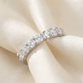 thumbnail image 4 of Pompeii 1 1/2 Ct U Shape Prong Diamond Wedding Ring 14K White Gold (H/I,I1-I2), 4 of 5