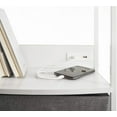 thumbnail image 3 of Urban Shop Tall Storage Cart with Charging Station, Grey, 3 of 4