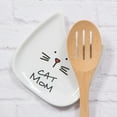 thumbnail image 5 of Blobby Cat, Cat Spoon Rest"I Licked the Spoon", 5", White, 5 of 8