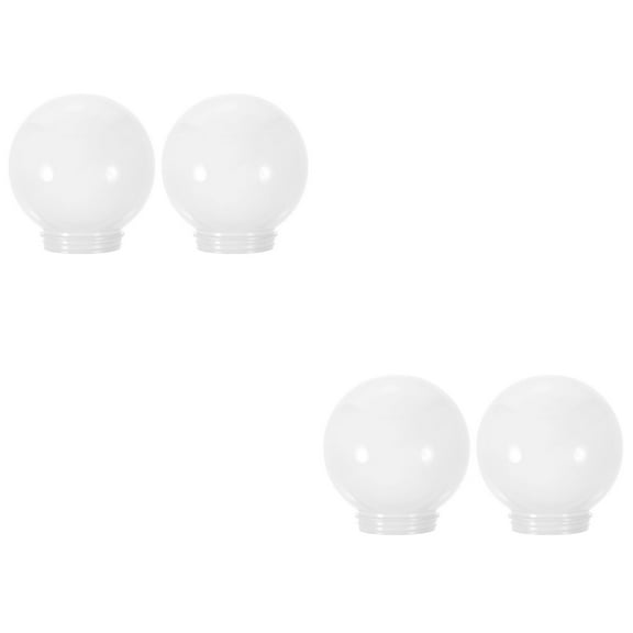 4 pcs  Acrylic Ball Shape Lampshade Globe Light Cover Replacement Pendant Lamp Shade