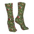 thumbnail image 7 of KLL Christmas Hat sock Print Womens Crew Socks Athletic Middle Tube Long Socks Novelty Socks Gifts For Men, 7 of 7