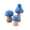 Blue, variant on Godderr Small Mushroom Decoration Solid Wood Creative Home Decoration Multi-colored Mushroom Decoration