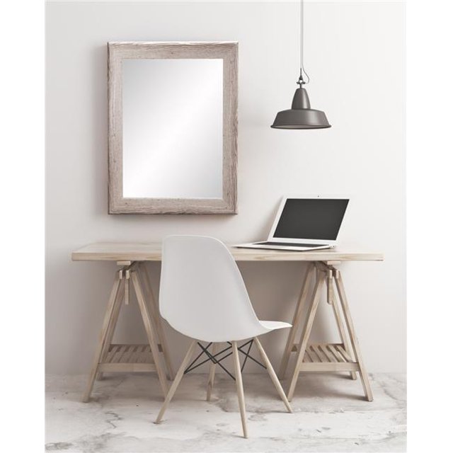 BrandtWorks Miroir Mural Blanc 32,5 x 22,5 Po BM063S
