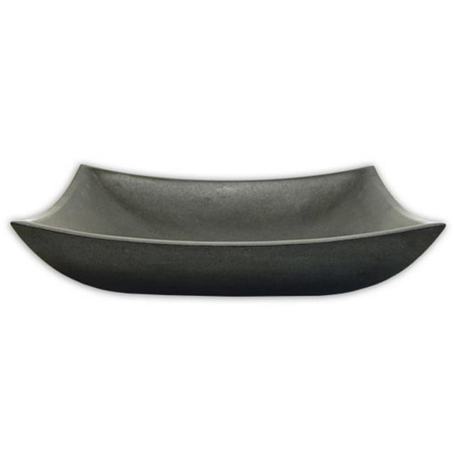 Eden Bath EB-S011BA-H Deep Zen Sink, Honed Black Basalt