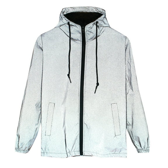 Reflective Jacket Men/women Windbreaker Jackets Hooded Streetwear Coat winter coats for women