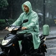 thumbnail image 6 of Wensltd Men Women Waterproof Rain Suit Set Hooded Jacket Elastic Waist Pants Outdoor Rainwear with Storage Bag, 6 of 9